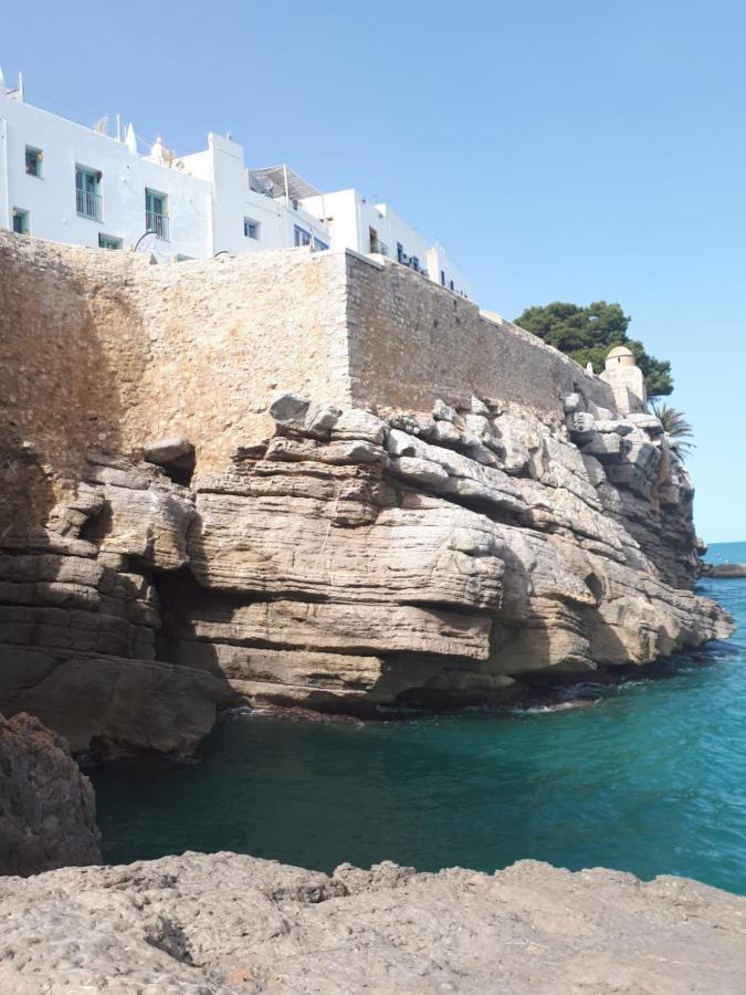 Charmant appartement avec vue sur le château de Peniscola Peníscola Exterior foto